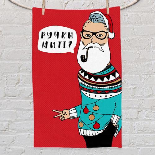 Полотенце маленькое с принтом "Ручки миті?" 80x50 см (PLM_22NG010)