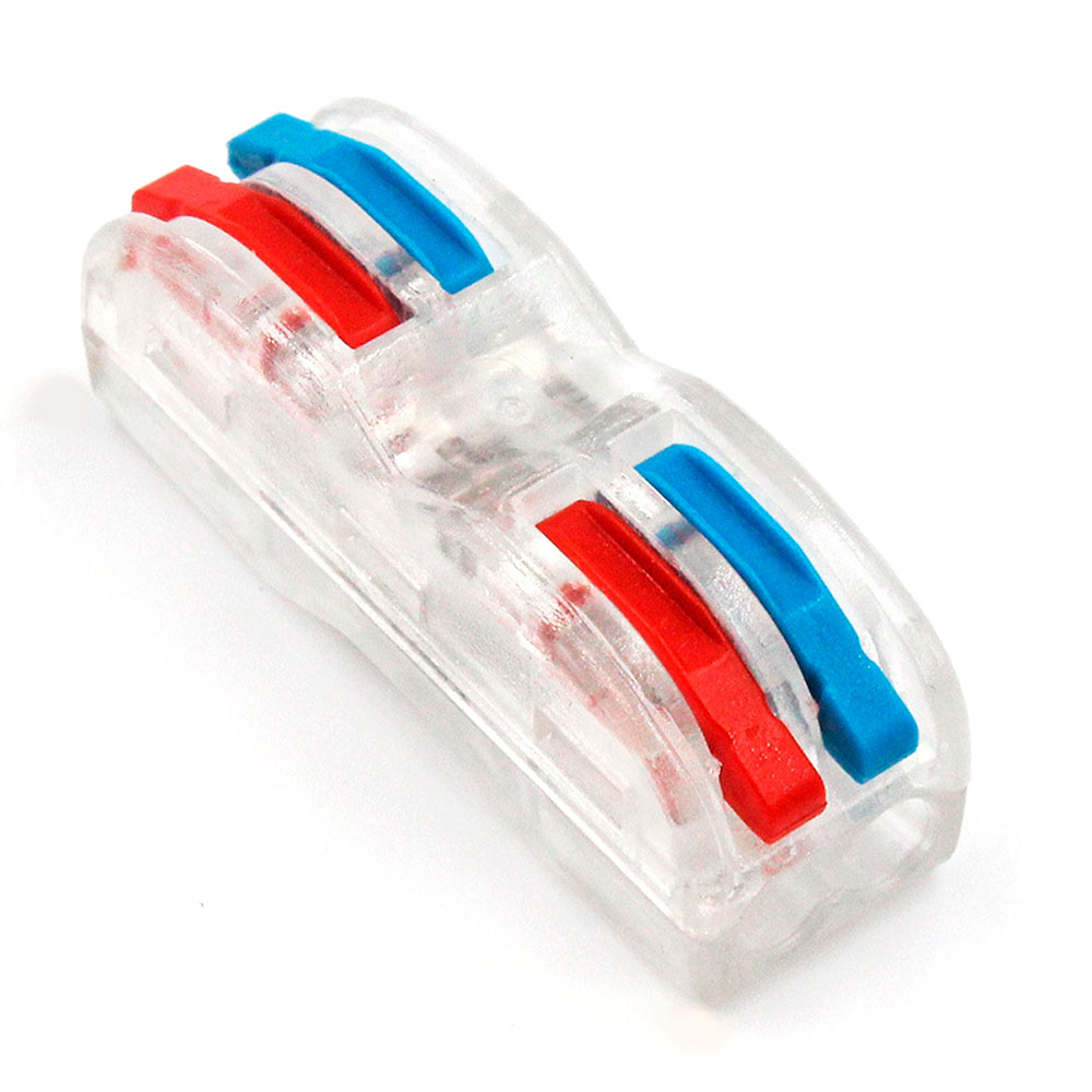 Колодка клемна VOLTRONIC SPL-2 2-провідна 2-pin прозора (21730)