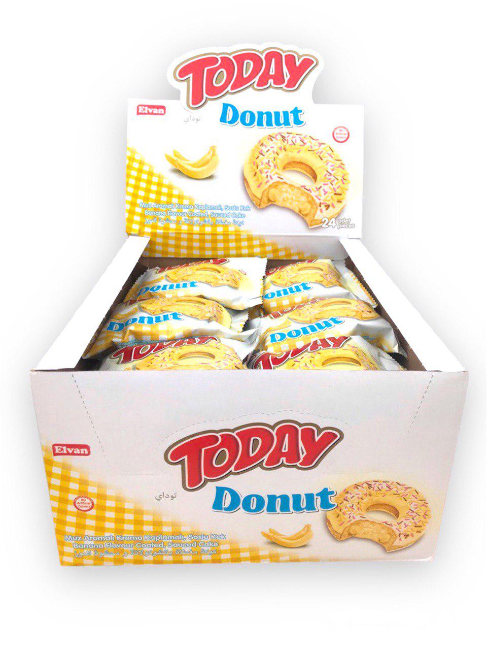Пончик донат в глазури Today Donut Банан 24 шт. (00000006414)