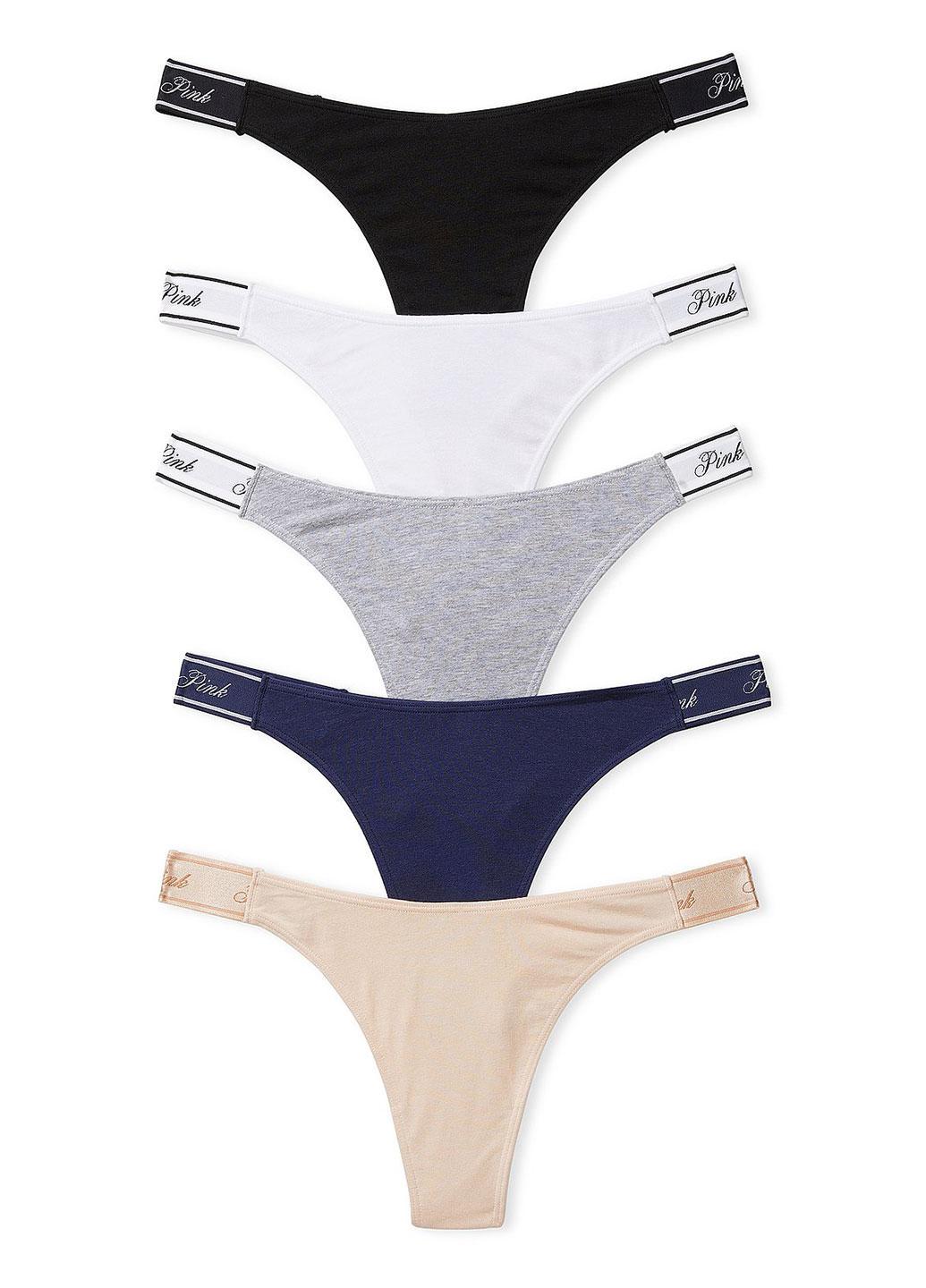 Набор трусиков Victoria's Secret XL 5 шт. Разноцветный (144000416273QD7XL)