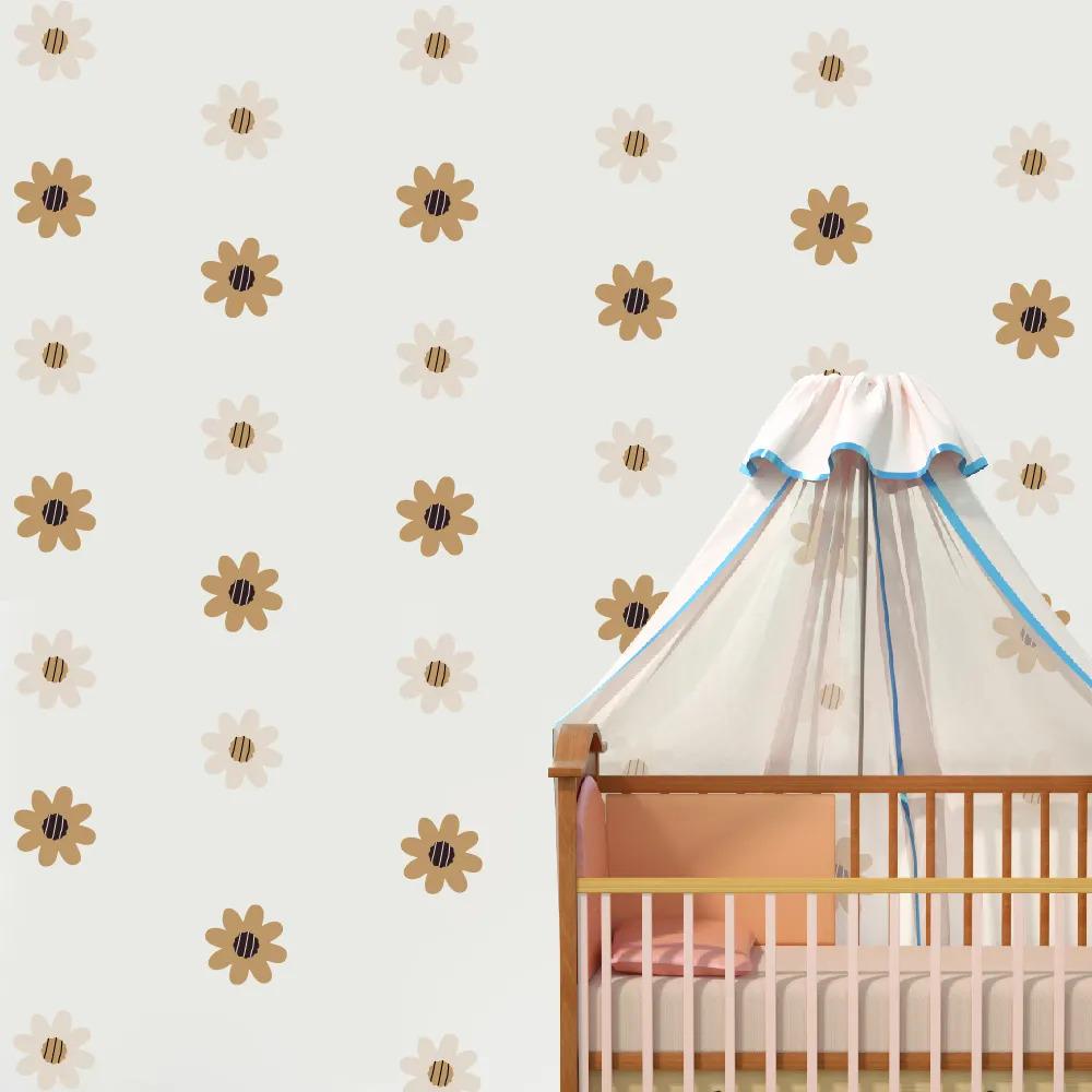 Наклейки вінілові Ромашки декоративні інтер'єрні в кімнату для дівчаток 30х60 см - фото 2 Наклейки вінілові Ромашки декоративні інтер'єрні в кімнату для дівчаток 30х60 см - фото 2