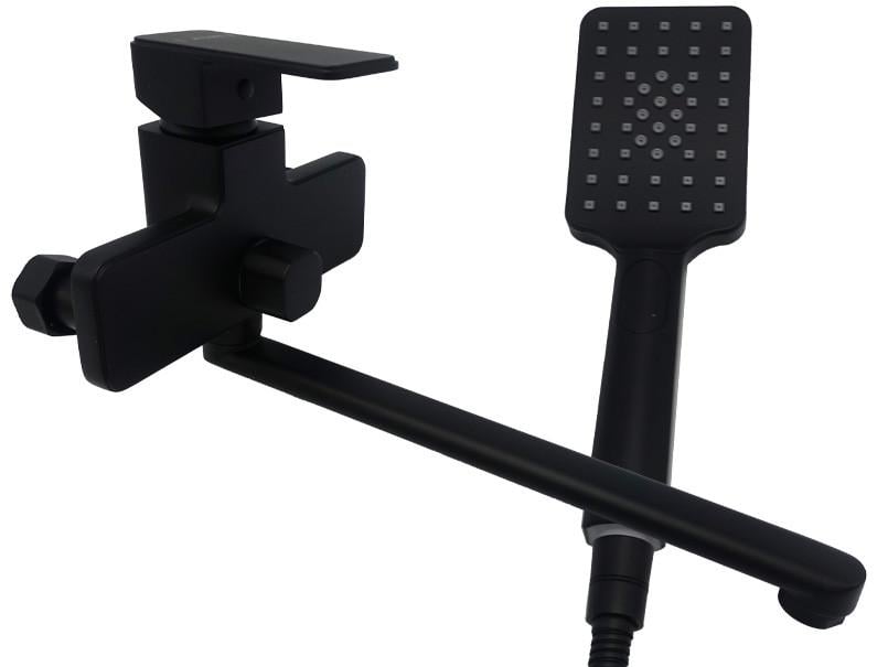 Смеситель для ванной длинный излив AIM DG00753 Matte black