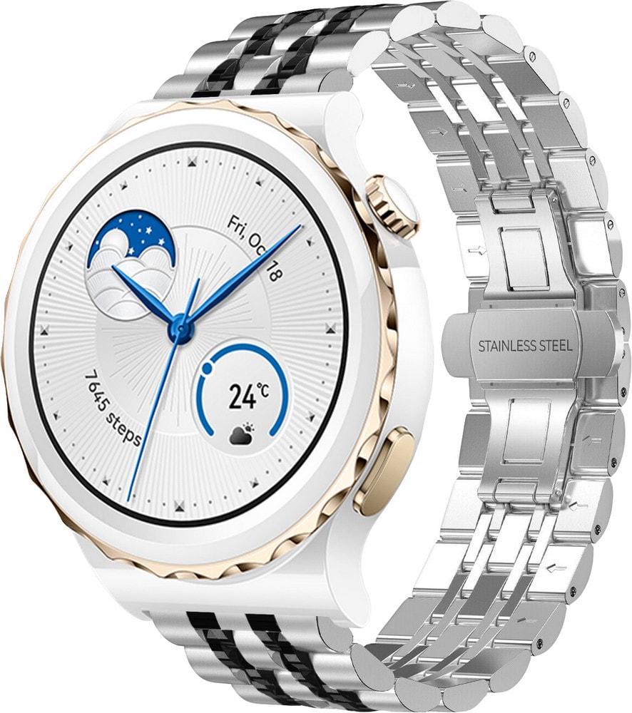 Браслет металлический Spinye Line для Huawei Watch GT3 Pro 43 мм Silver Black (37989-69)