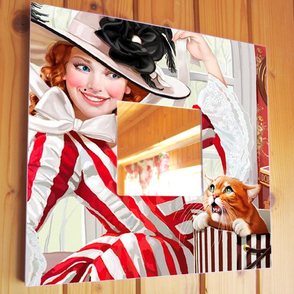 Дзеркало декоративне Кокетка 260х260 мм (M00542)