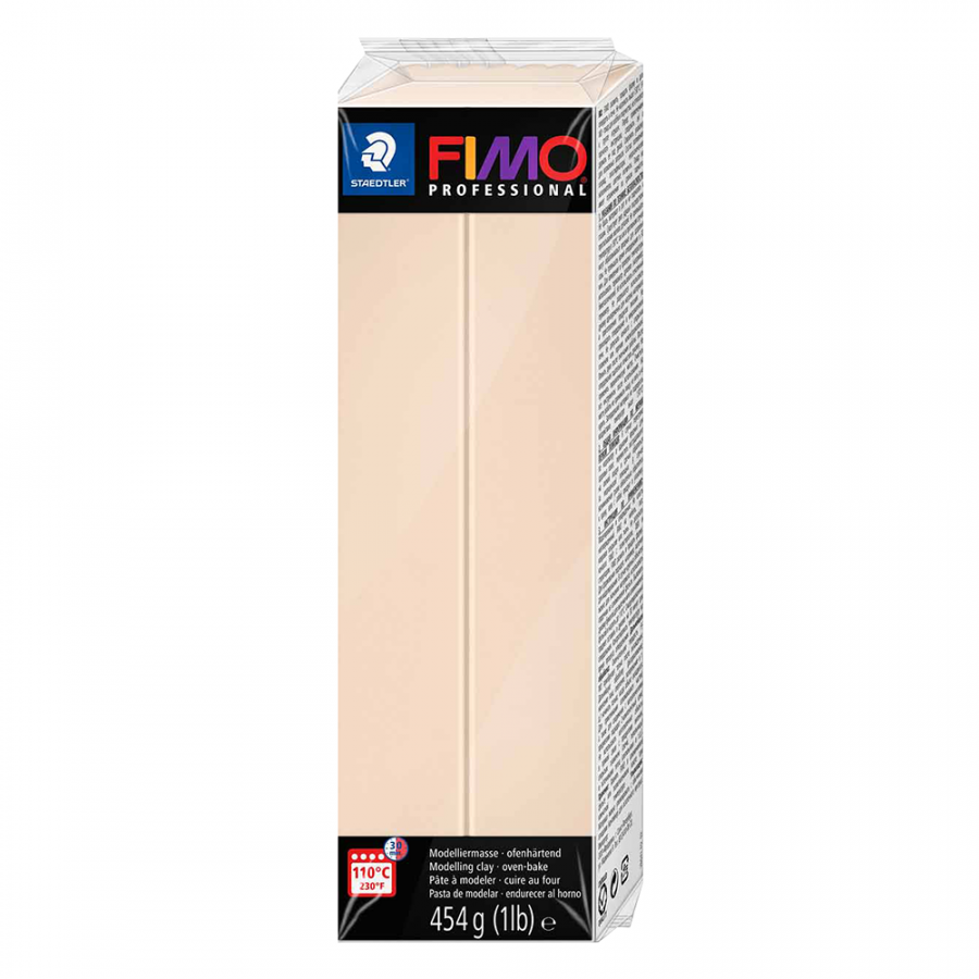 Глина полимерная Fimo Professional La Doll для кукол 454 г Бежевый (8041-44)