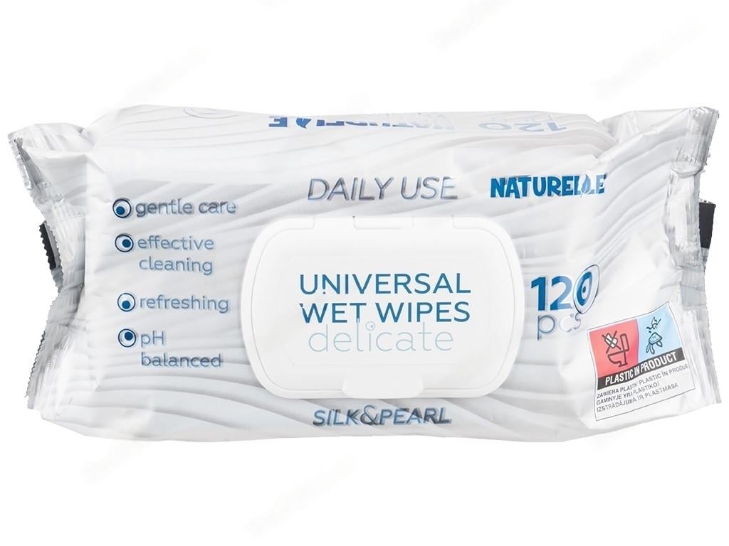 Салфетки влажные Naturelle Delicate №120 клапан 1/8 (000005457) - фото 2