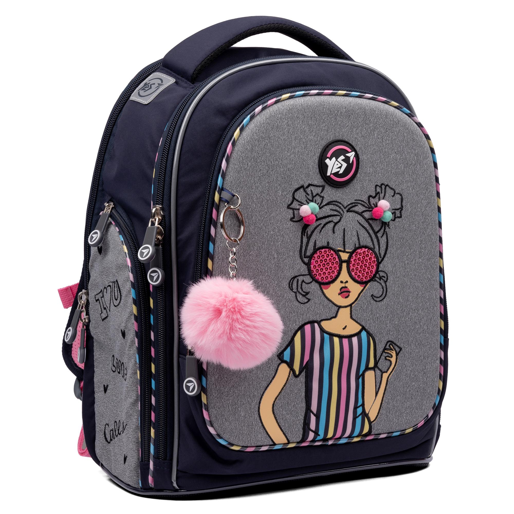 Школьный рюкзак полукаркасный YES S-84 Girls style