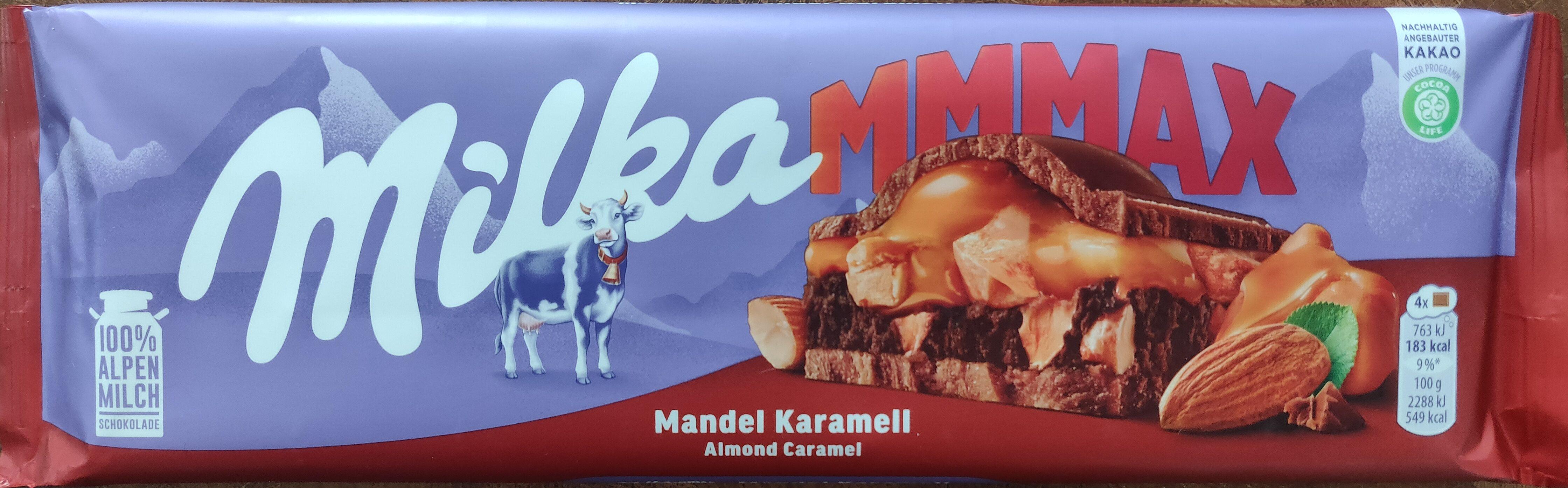 Шоколад молочний Milka Mandel Karamel Almond Caramel 300 г