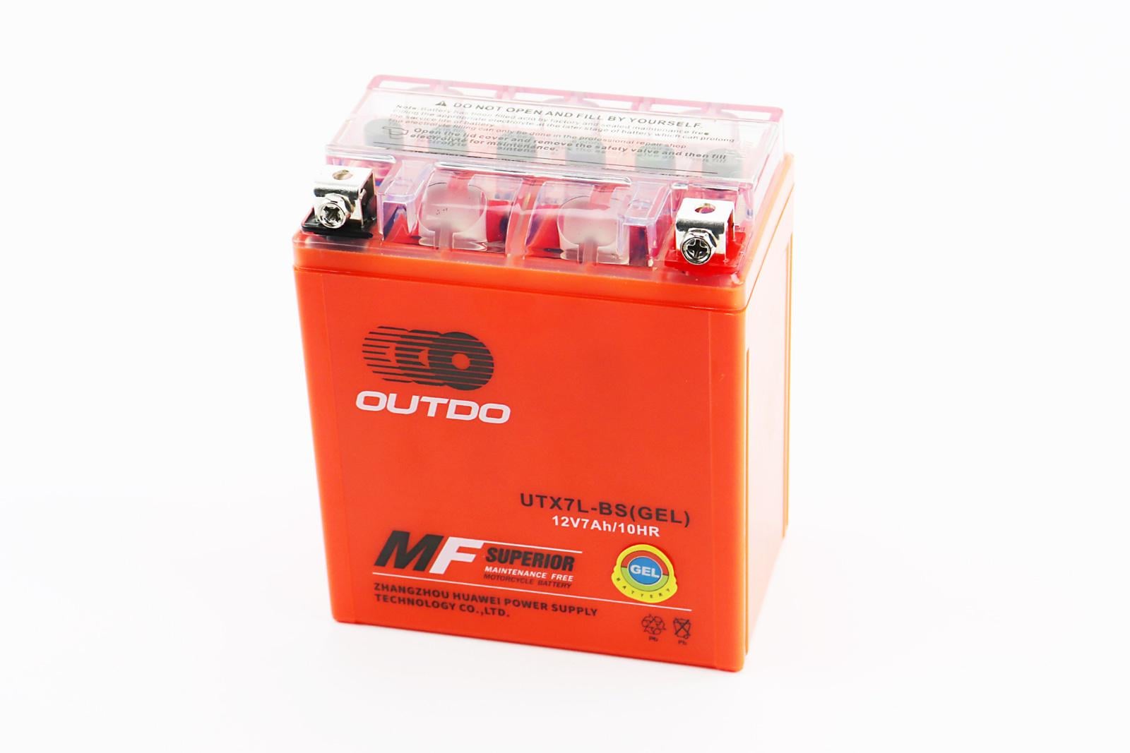 Аккумулятор 12V 7Ah UTX7L-BS GEL 113x70x132 мм мото (348148)