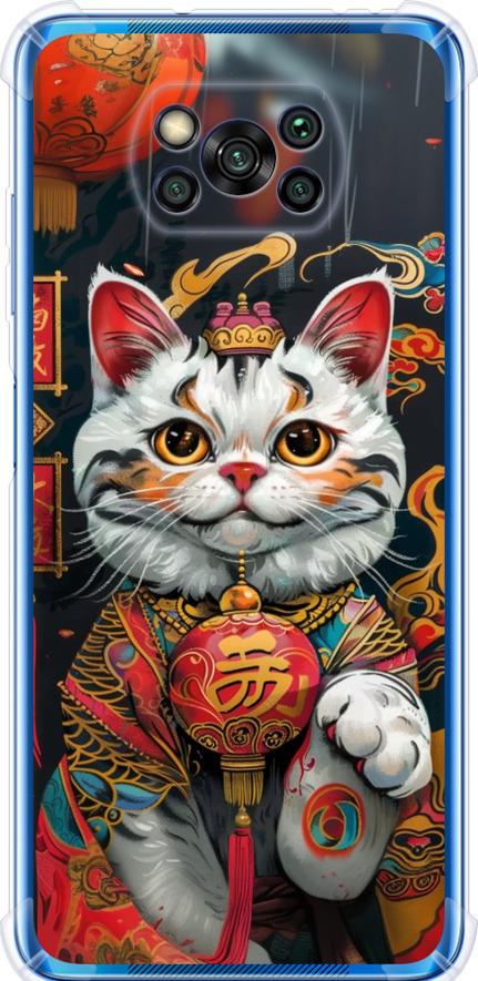 Чехол на Xiaomi Poco X3 Pro China Cat v2 (6135sp-2938-42517)