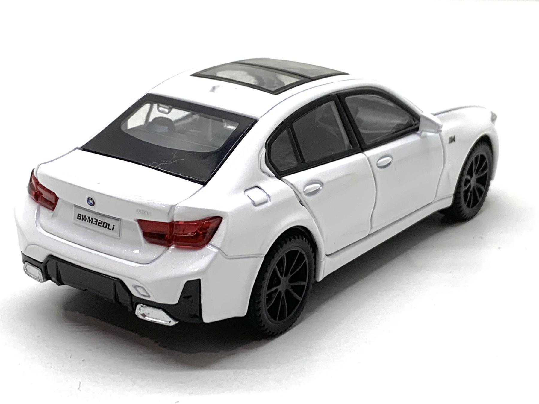 Машина TK Union Group BMW M3 металлопластик 1:32 звук/свет/инерция Белый (ТК-10105) - фото 7