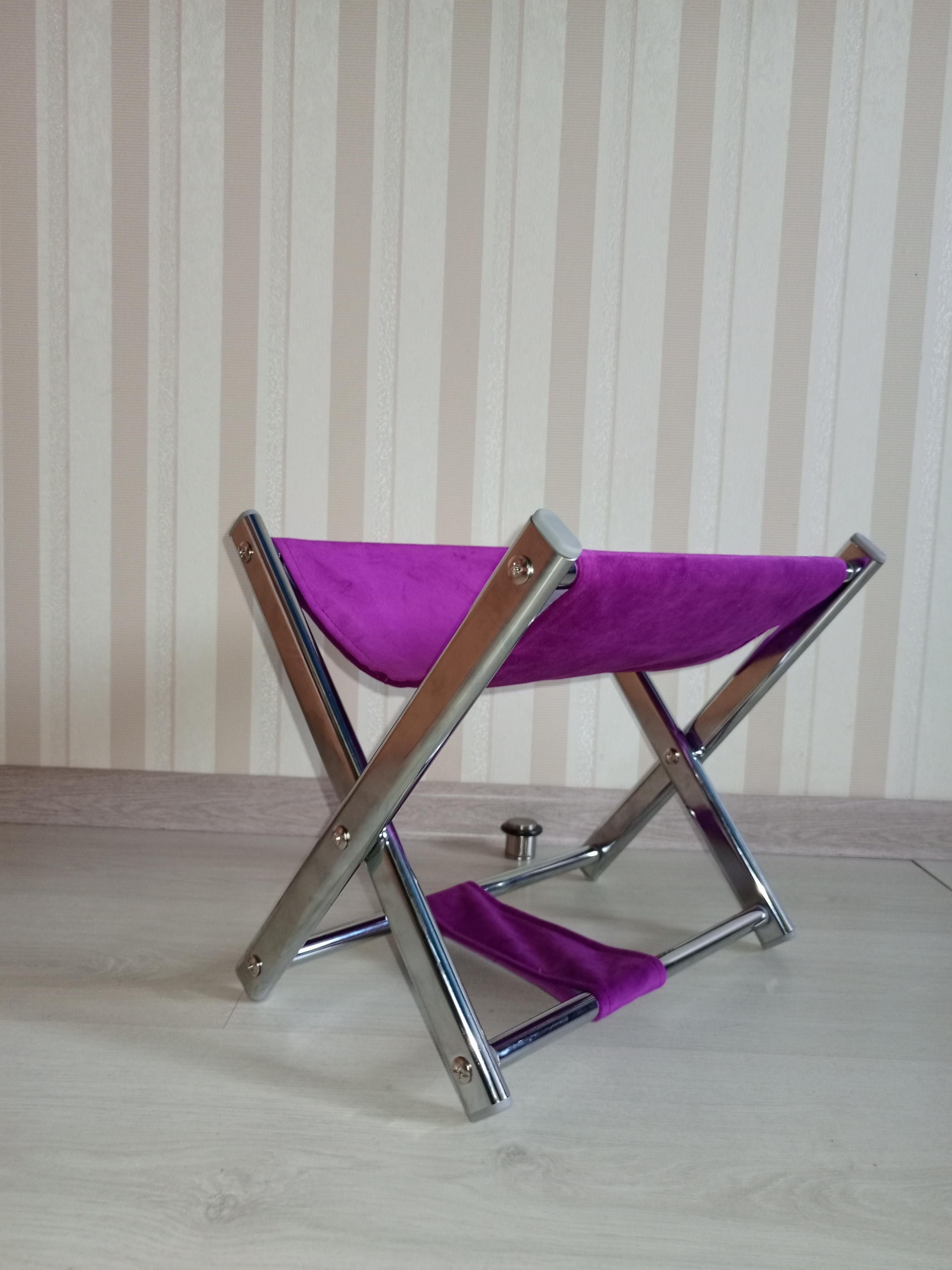 Подставка для сумки высота 31 см Малиновый/Хром Подставка для сумки высота 31 см Малиновый/Хром