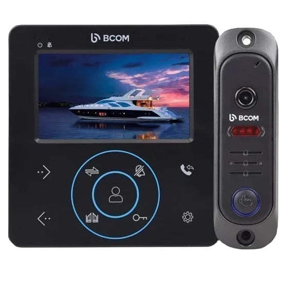 Комплект видеодомофона BCOM BD-480M Kit Black