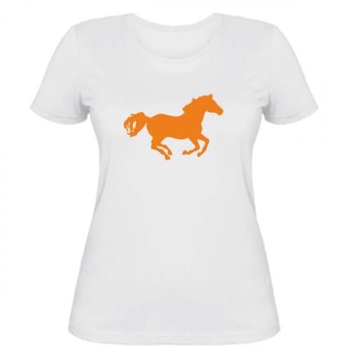 Футболка женская Лошадка S Белый (104364-1-266-S)