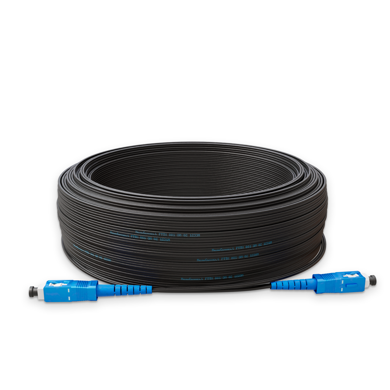 Патч-корд оптический NanoConnect FTTH SC/UPC-SC/UPC LSZH Singlemode G.652.D SM Simplex 25 м Черный (2563285651)