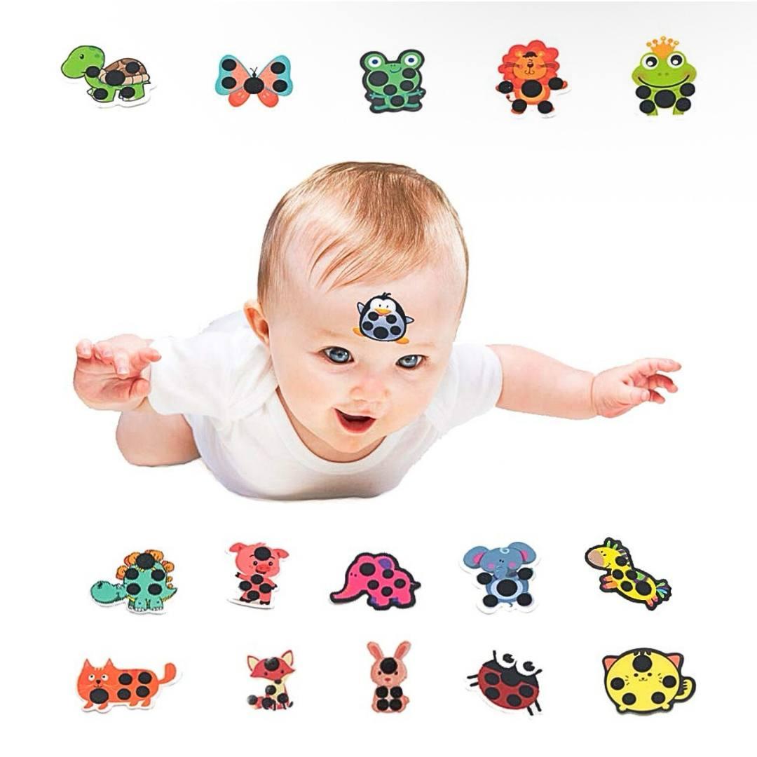 Набір наліпок для вимірювання температури тіла немовляти Bodasan на лоб 6 шт. (N747) - фото 10 Набір наліпок для вимірювання температури тіла немовляти Bodasan на лоб 6 шт. (N747) - фото 10