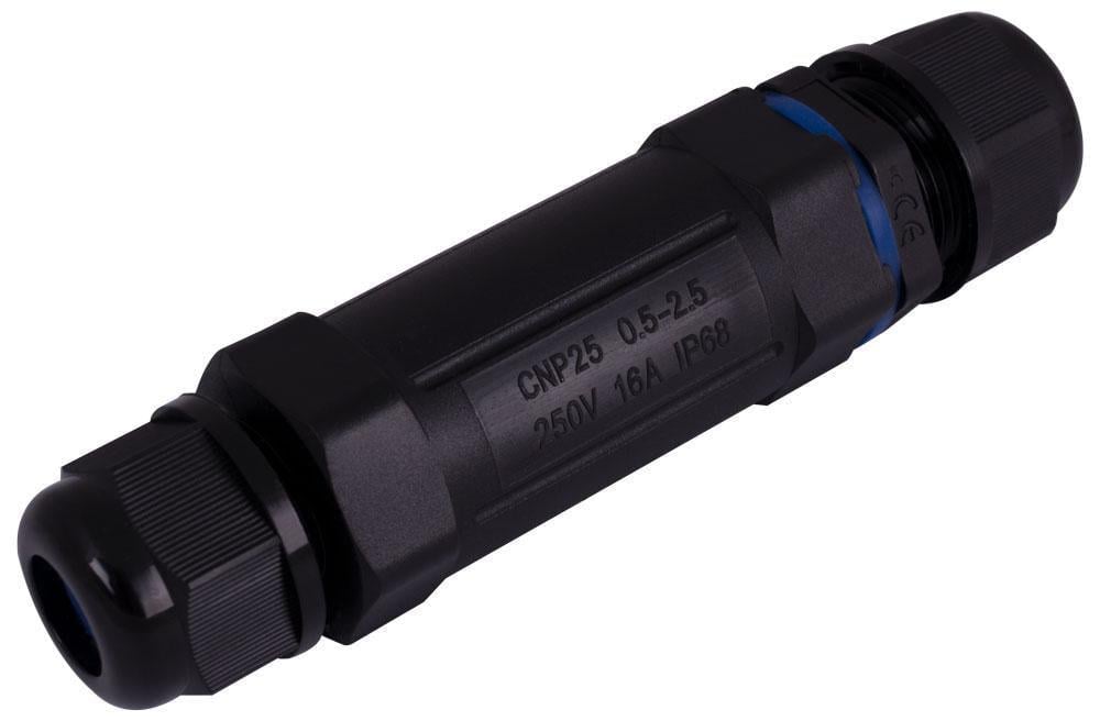 Соединитель кабельный E.NEXT e.wcc.cnp25 16А 5 контактов провод ø 0,5-2,5 мм2 PG11 полиамид IP68 (s2039102)