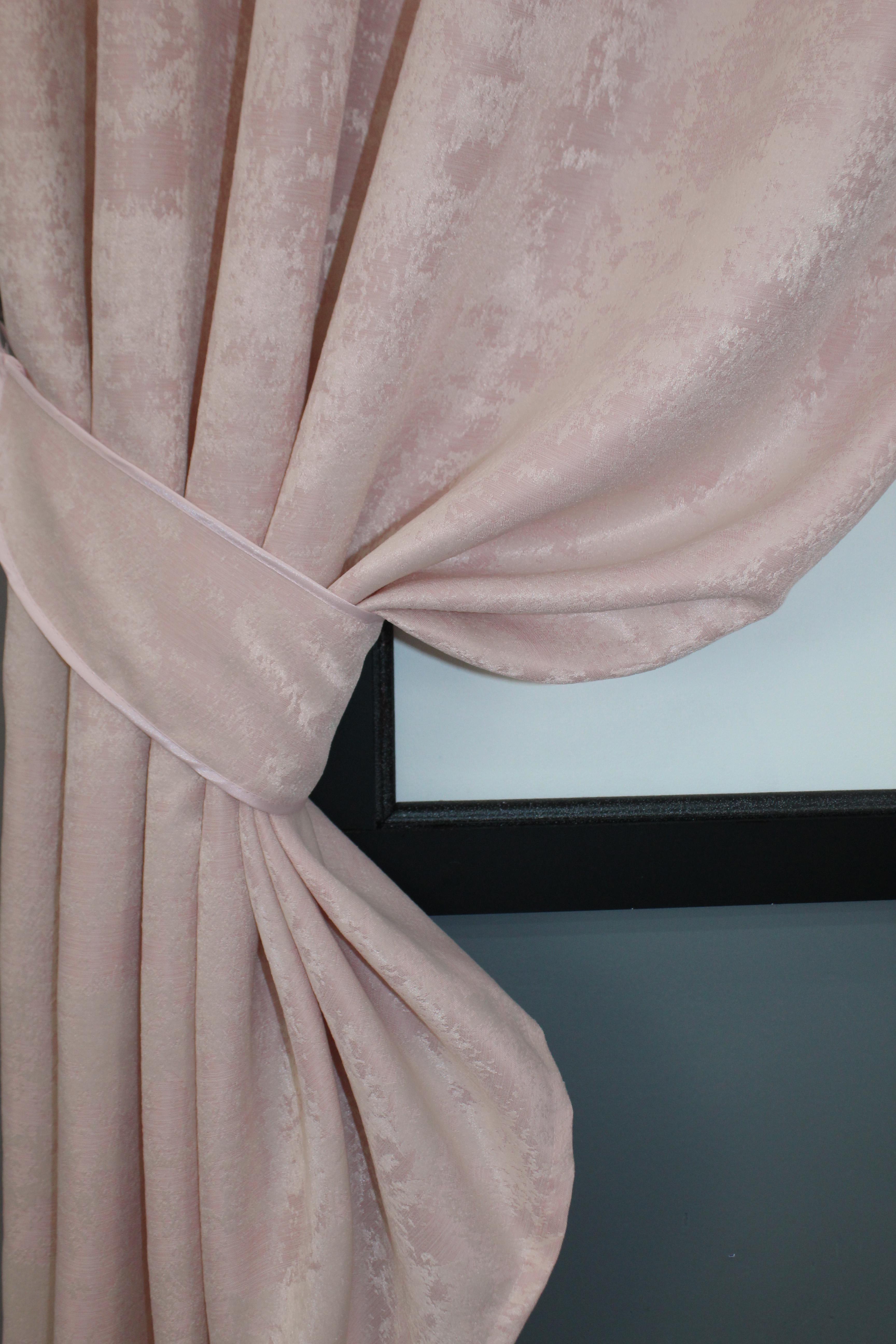 Комплект штор VR-Textil Sultan YL №1370ш жакард 130х170 см 2 шт. Блідо-рожевий (35-0090) - фото 3 Комплект штор VR-Textil Sultan YL №1370ш жакард 130х170 см 2 шт. Блідо-рожевий (35-0090) - фото 3