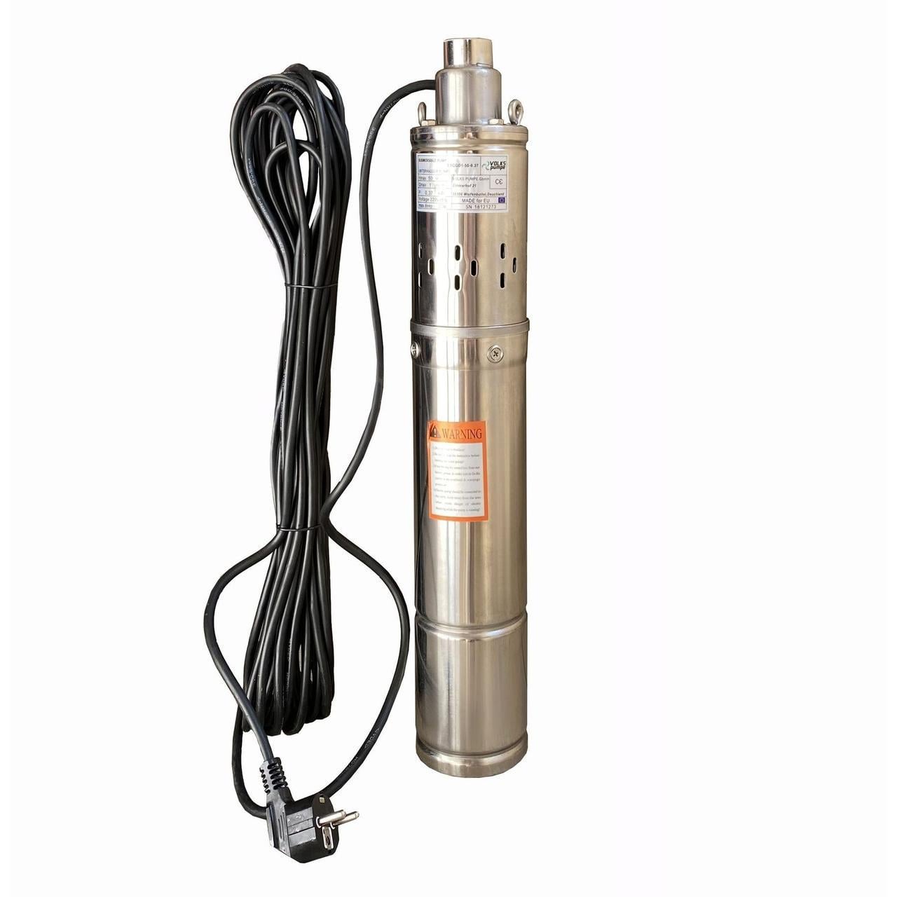 Насос скважинный шнековый VOLKS pumpe 3,5 QGD 1-50-0,37 кВт 3,5"/кабель 15 м