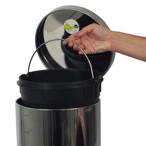 Ведро с педалью Kela Nila металлическое 12 л Серебристый (10925) - фото 4 Ведро с педалью Kela Nila металлическое 12 л Серебристый (10925) - фото 4