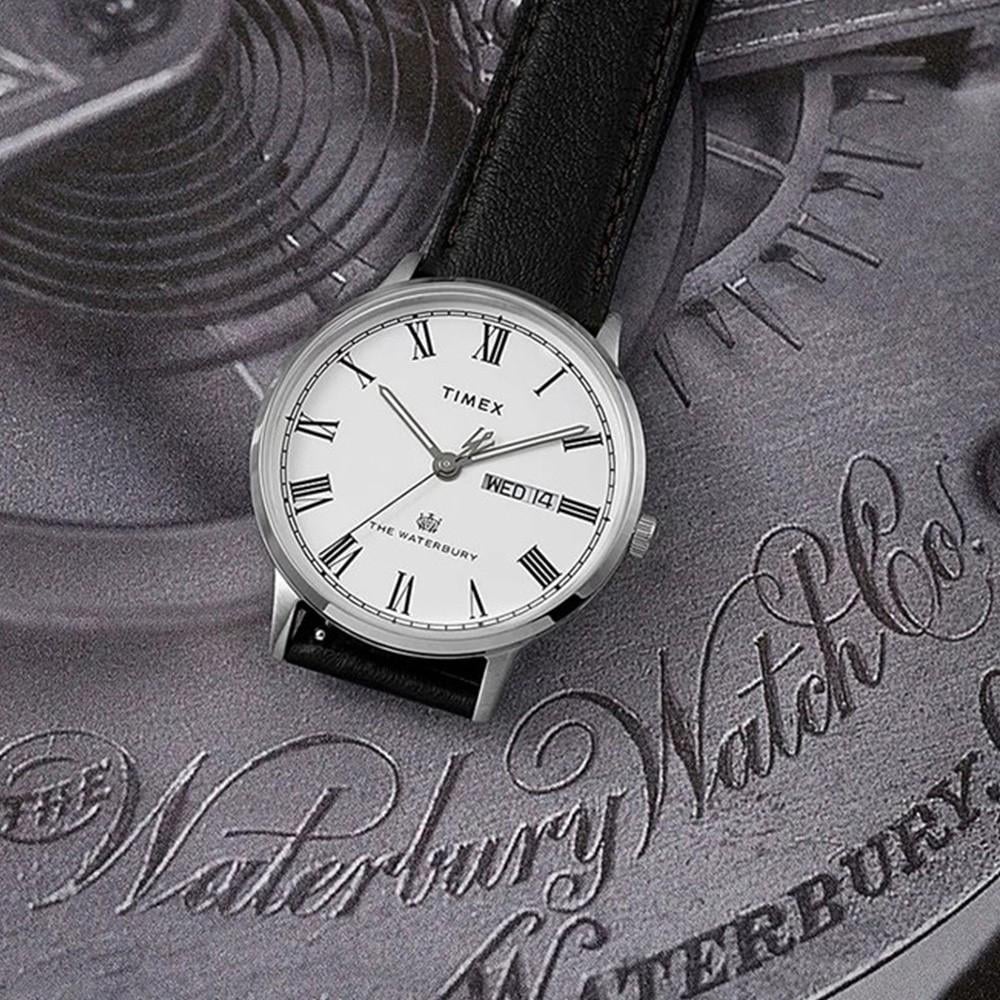 Наручные часы мужские Timex Waterbury Classic кварцевые Silver (Tx2u88400) - фото 5