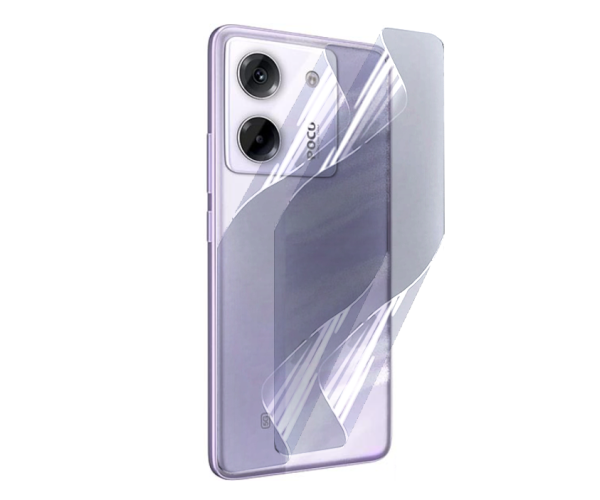 Пленка гидрогелевая противоударная Hydrogel Film для Xiaomi Poco M7 Pro на заднюю панель Transparent