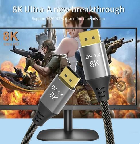 Кабель цифровой Techflex DP2DP1.4-MM-02 DisplayPort V1.4 d 6 мм 32.4 Гбит/с 144 Гц 2 м Черный (000048832) - фото 4