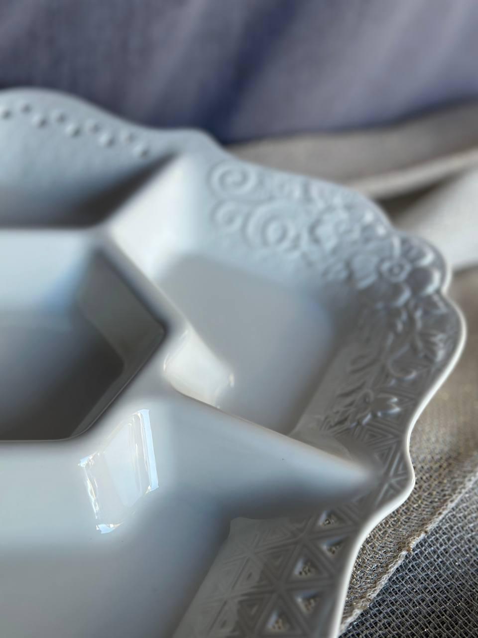 Менажниця TS Kitchen керамічна 32 см 5 секцій Білий (24628203) - фото 3 Менажниця TS Kitchen керамічна 32 см 5 секцій Білий (24628203) - фото 3