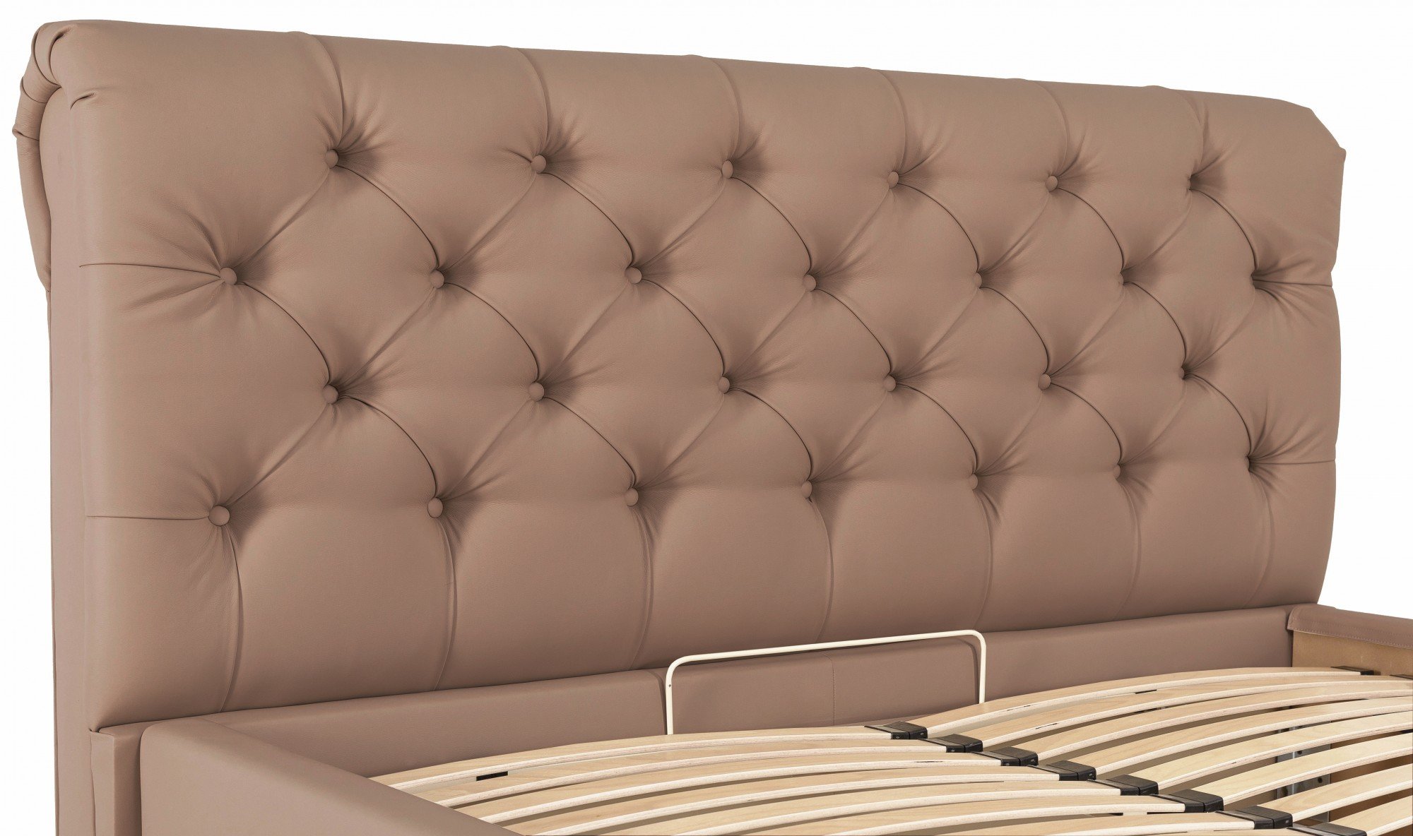 Кровать с подъемным механизмом двуспальная London Comfort Флай 2213 180х200 см Светло-коричневый - фото 6 Кровать с подъемным механизмом двуспальная London Comfort Флай 2213 180х200 см Светло-коричневый - фото 6