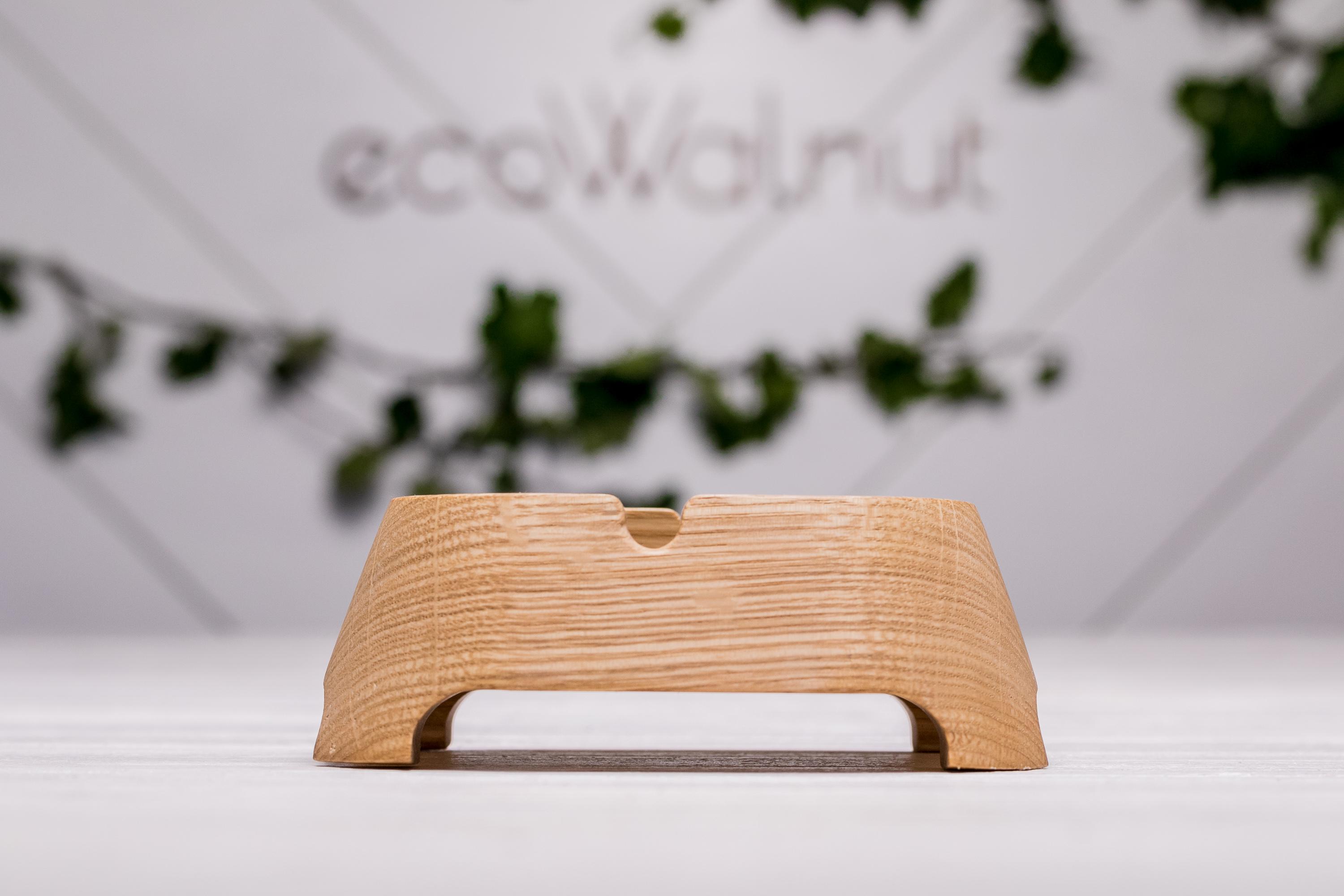 Попільничка EcoWalnut з гравіюванням на подарунок НЛО з дуба (LA-1) - фото 5