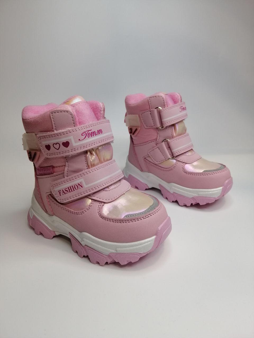 Ботинки зимние для девочки TOM.M р. 26 17 см Розовый (10102 pink) Ботинки зимние для девочки TOM.M р. 26 17 см Розовый (10102 pink)
