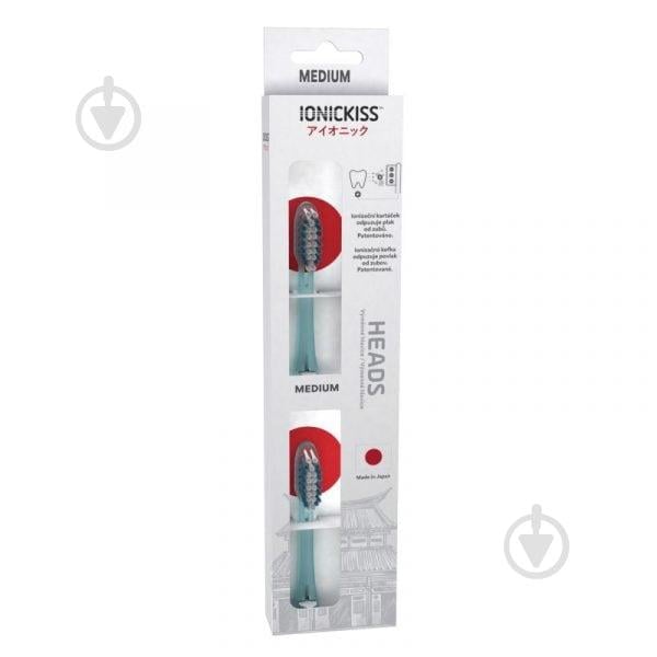 Насадка-щітка іонна IONICKISS Medium середньої жорсткості 2 шт. Блакитний (IO20-02O)