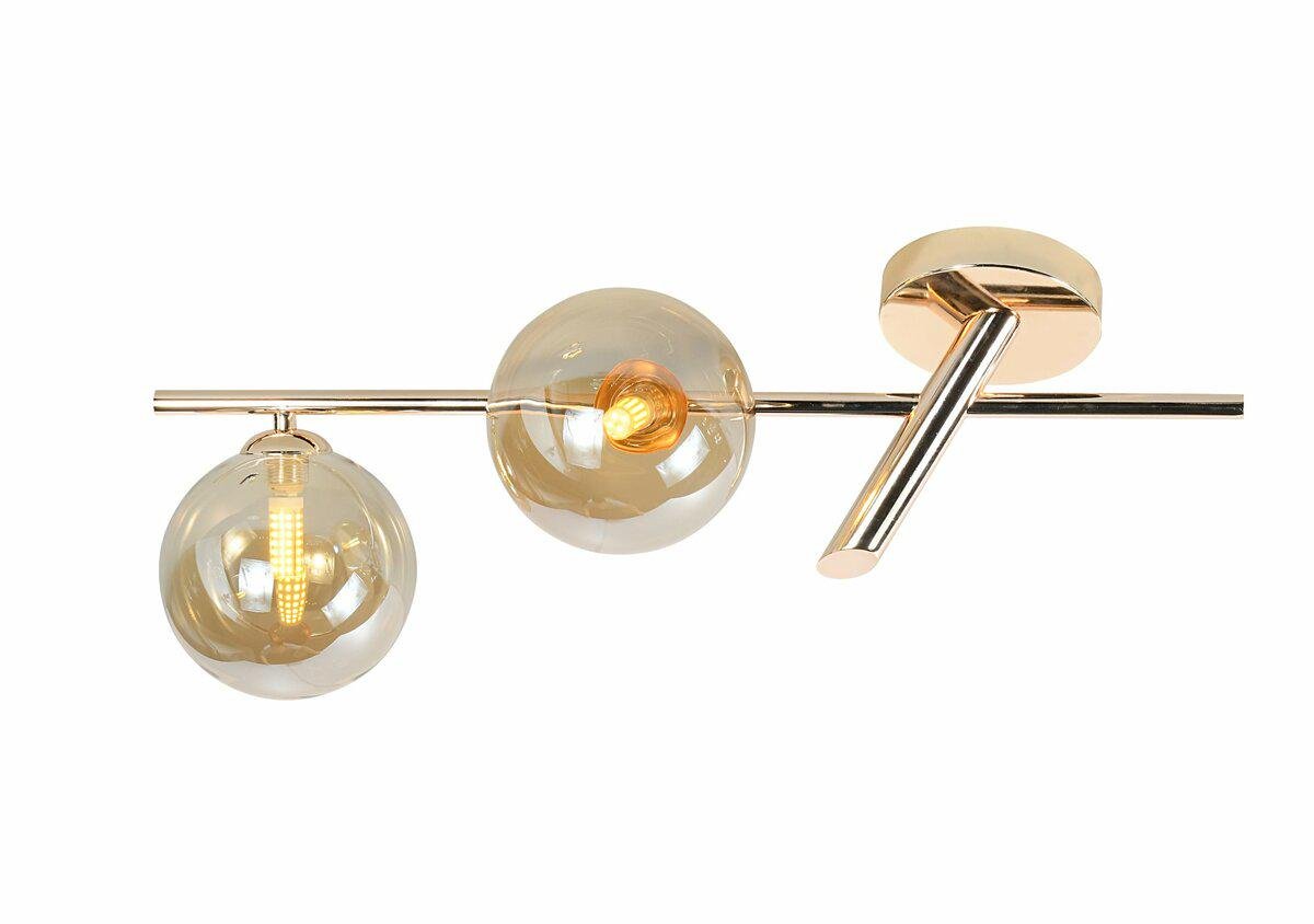 Люстра стельова декоративна куля Lighthouse SRS-19948-2 GD Золотий 