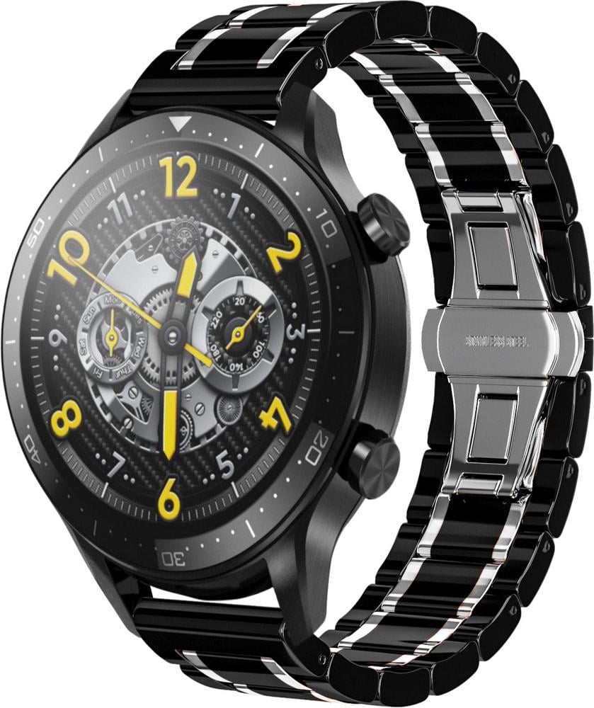 Ремешок керамический Ceramo для Realme Watch S Pro Black/White (28710-1E) Ремешок керамический Ceramo для Realme Watch S Pro Black/White (28710-1E)