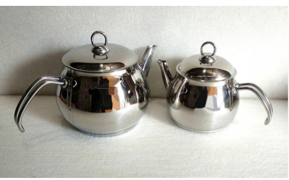 Чайник двухярусный OMS турецкий из нержавеющей стали 1/1,75 л (8012-М) - фото 5