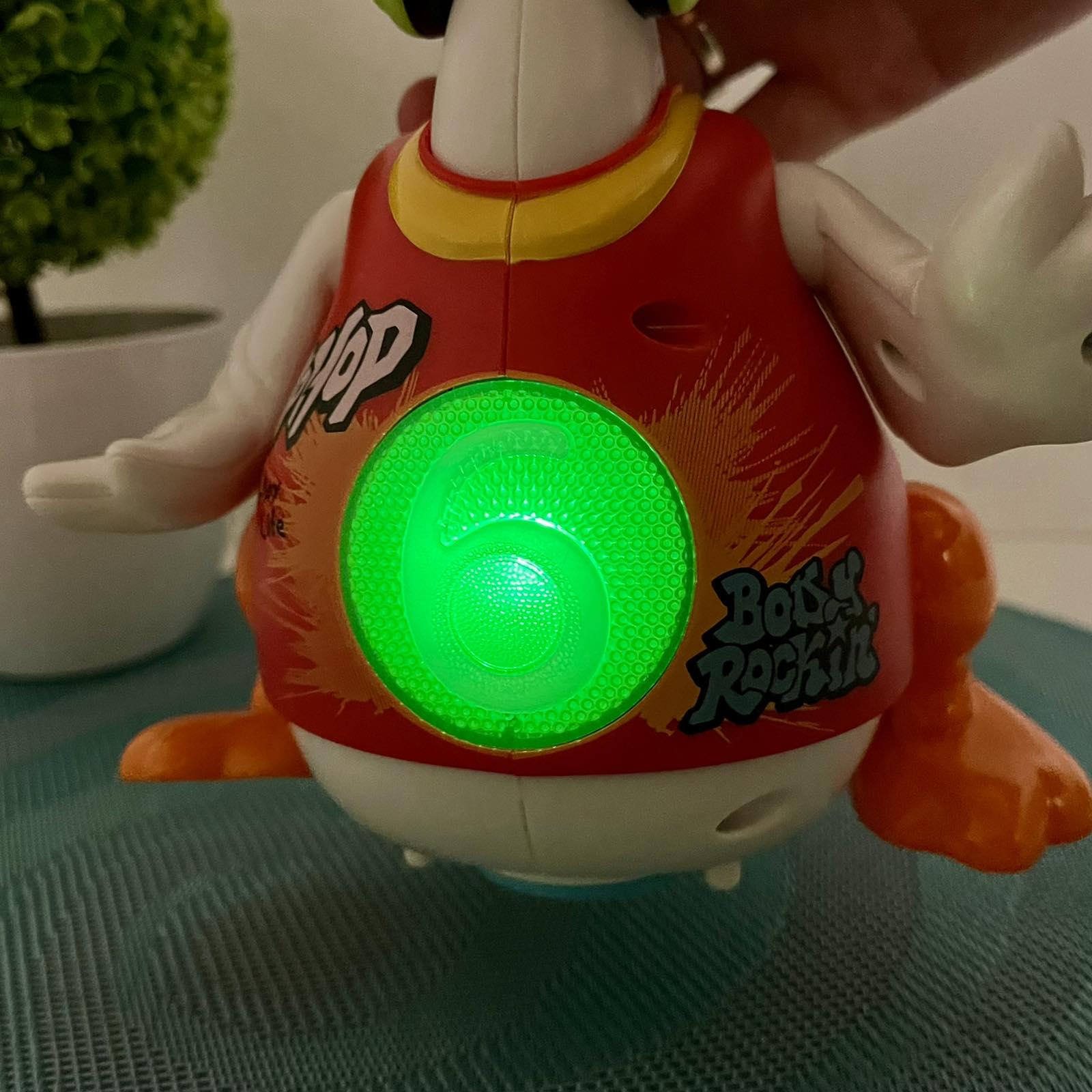 Музыкальная игрушка Hola Гусь хипхопер говорит по-английски/поет хип-хоп песни/подсветки/пляшет Красный (828) - фото 7 Музыкальная игрушка Hola Гусь хипхопер говорит по-английски/поет хип-хоп песни/подсветки/пляшет Красный (828) - фото 7