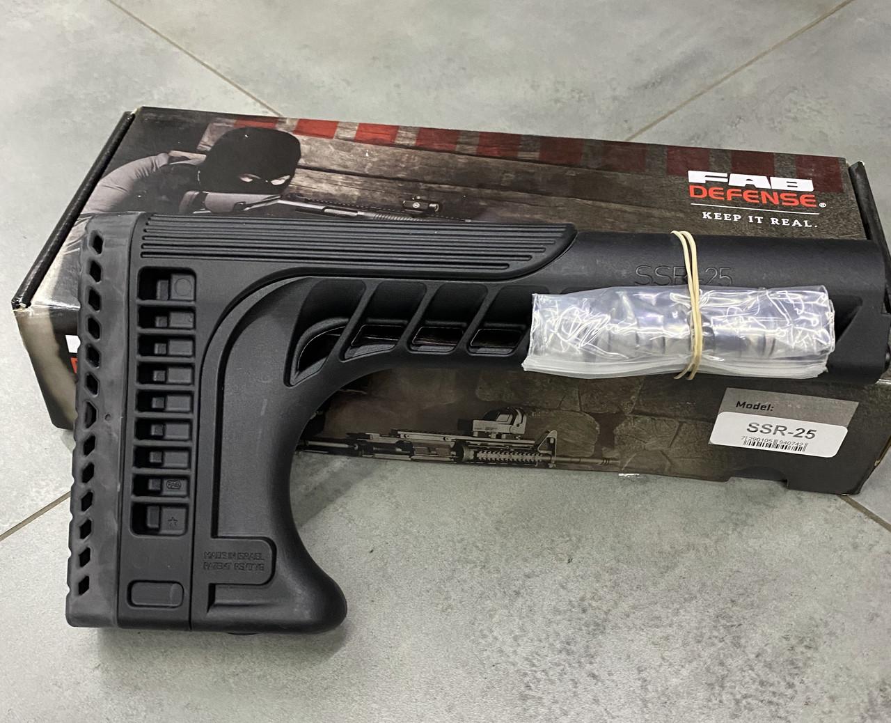 Пример FAB Defense SSR-25 с регулируемой щекой и подзатыльником для М16 Черный (fx-ssr25) - фото 6 Пример FAB Defense SSR-25 с регулируемой щекой и подзатыльником для М16 Черный (fx-ssr25) - фото 6