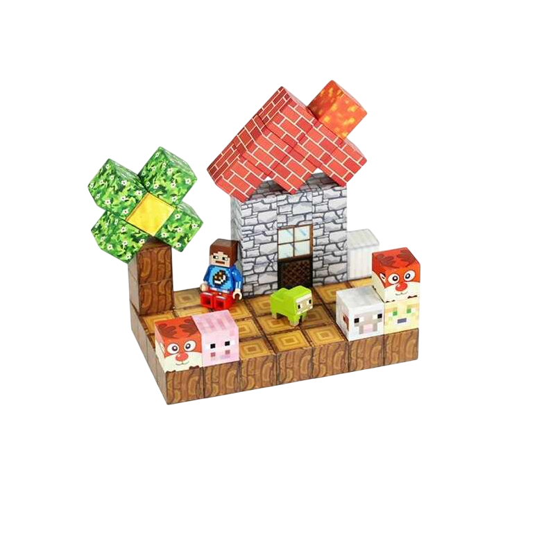 Конструктор магнітний Minecraft LZCK053 18x14x5 см 59 деталей (MTT-198611)