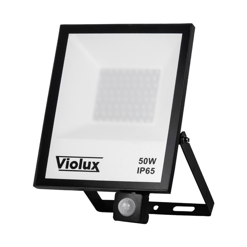 Прожектор светодиодный Violux NORD-S с датчиком движения 50W 2550 Lm 6000K IP65 (27803119)