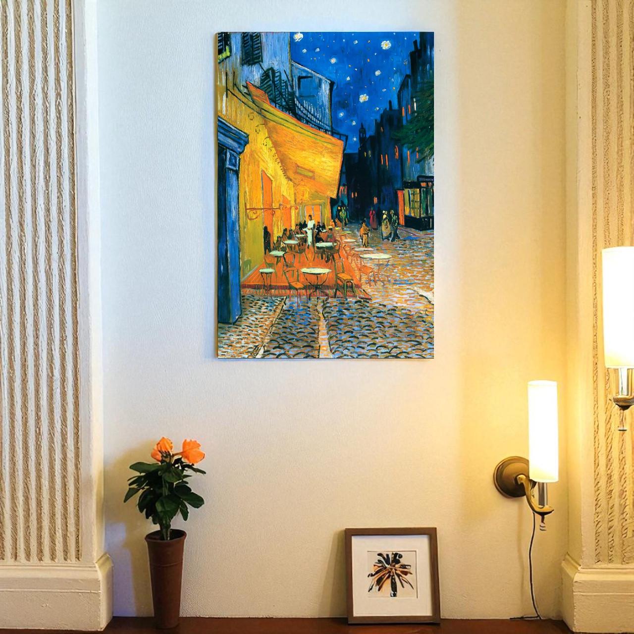 Картина-репродукция Студия Дерева Ольха Ван Гог Ночная терраса кафе 60x40 см (443570138)