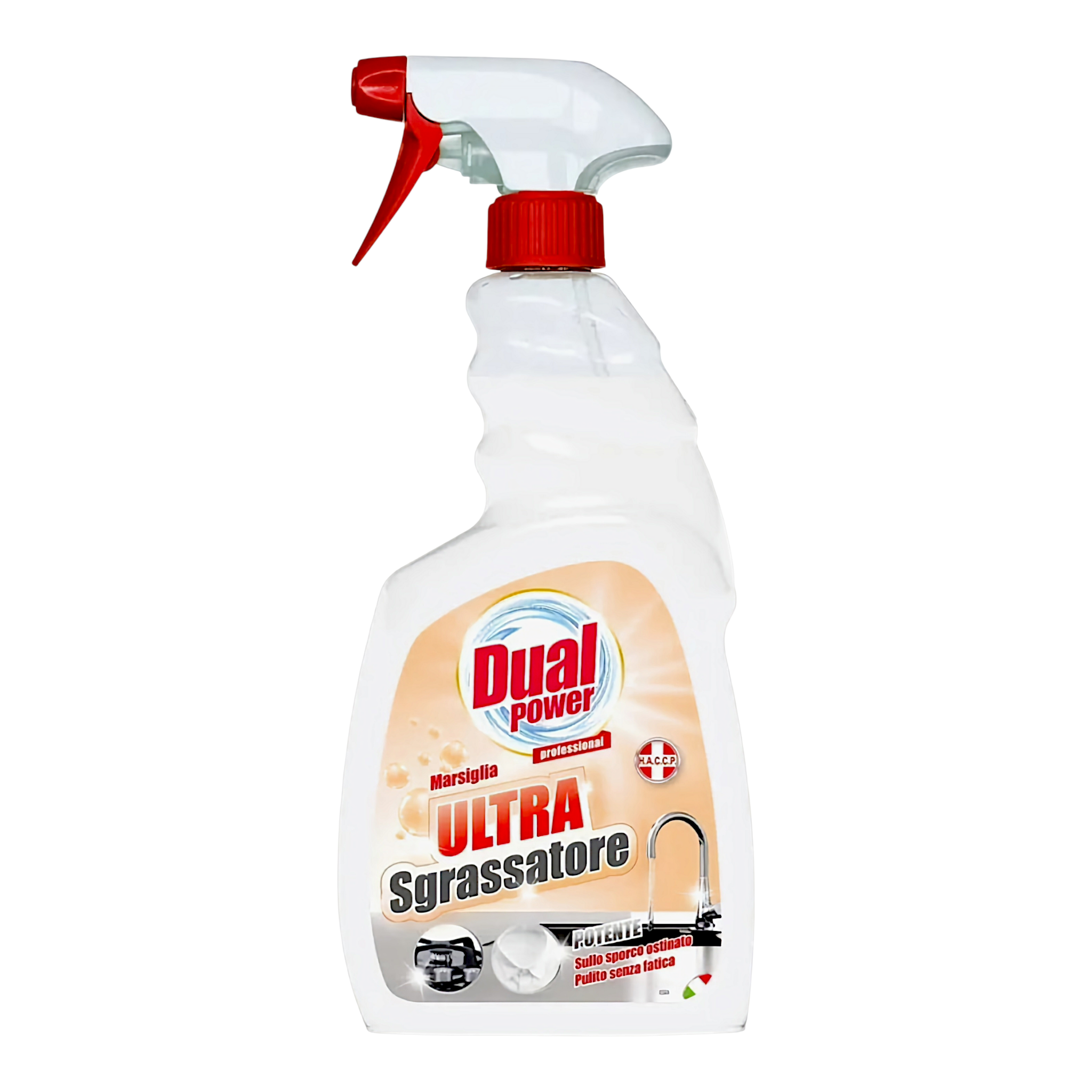 Засіб для чищення та знежирення Dual Power SGRASSATORE Marsiglia універсальний 700 мл спрей (392566)