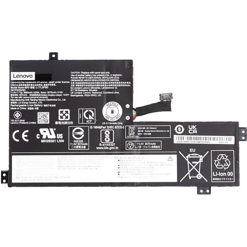 Акумулятор Power для ноутбуків Lenovo 100e Chromebook L17M3PB0 11,4V 3685mAh