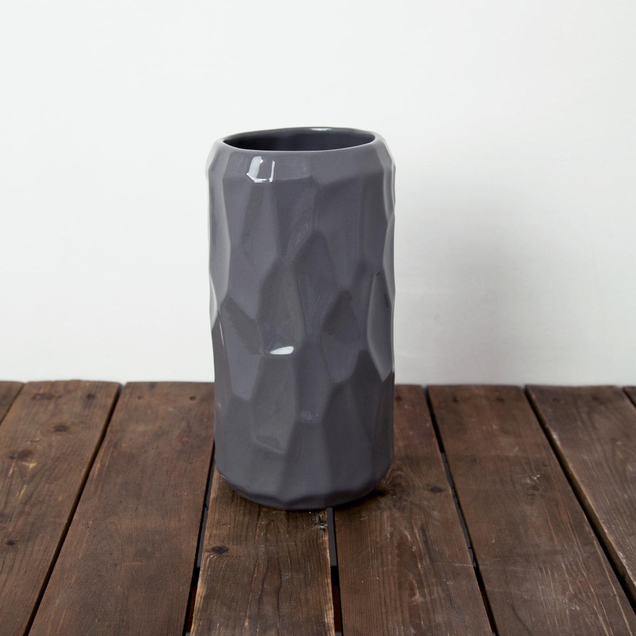 Ваза керамическая Rezon Яра 28 см Серый (2687618018)