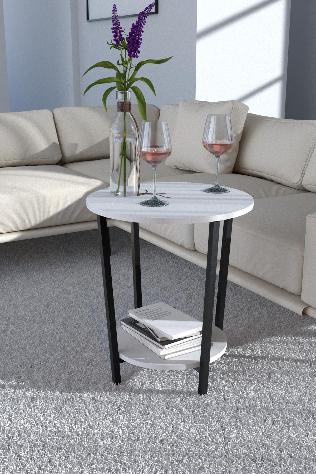 Журнальный столик EcoLoft Масло DSP-1259-7 в стиле лофт Белый (30600462) Журнальный столик EcoLoft Масло DSP-1259-7 в стиле лофт Белый (30600462)