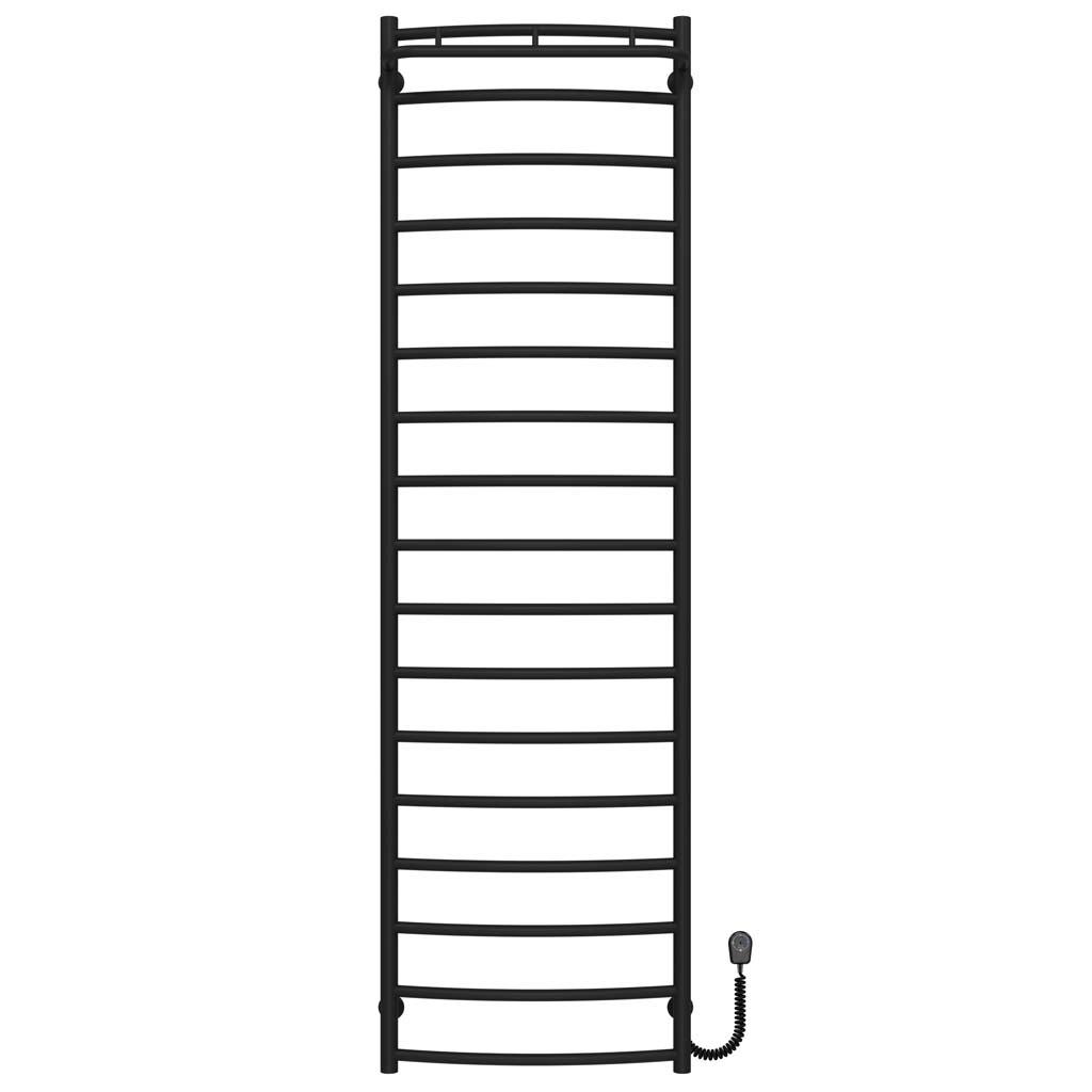 Полотенцесушитель электрический Deffi Классик N П17 EF16 правое подключение нержавеющая сталь 500х1800 мм Черный (C.KN.180.50.17.EBR5)