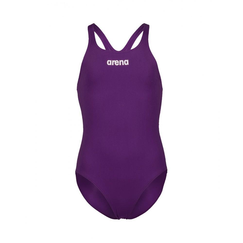 Купальник закрытый для девочек Arena TEAM SWIMSUIT SWIM PRO SOLID 128 см Фиолетовый (004762-600 128) - фото 1