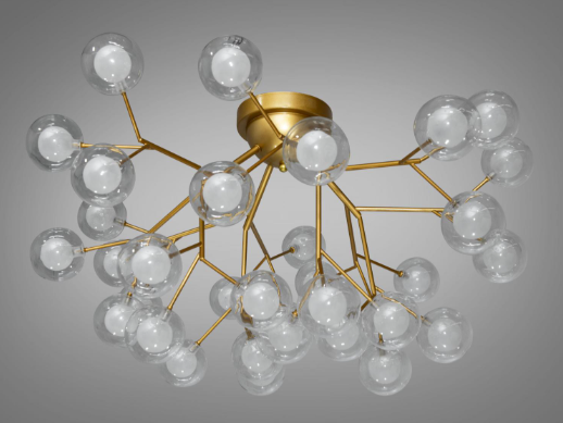 Люстра потолочная Diasha 36 ламп Золотой/Сатин (X887-36B GD) - фото 3