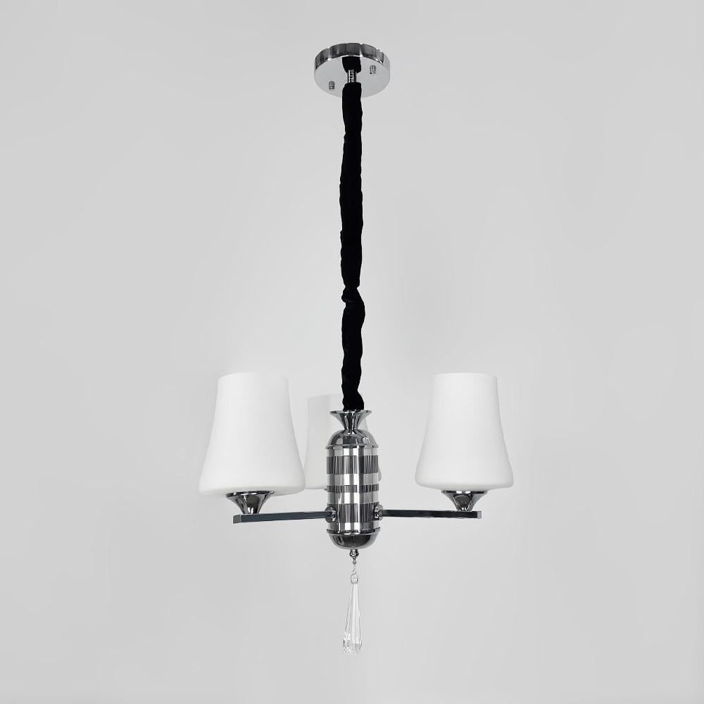 Люстра елегантна підвісна на 3 білих плафони (9993/3)