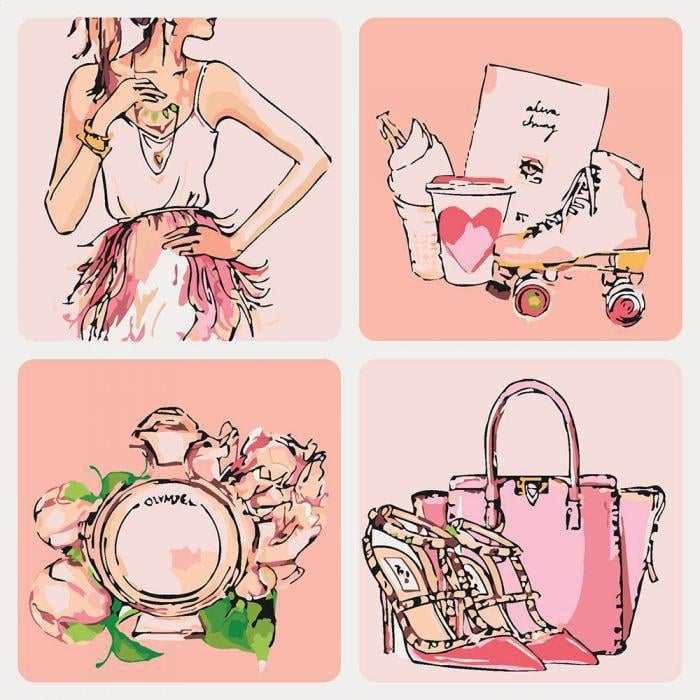 Картина по номерам Идейка Розовые мечты 40x40 см (skl-КНО5021)