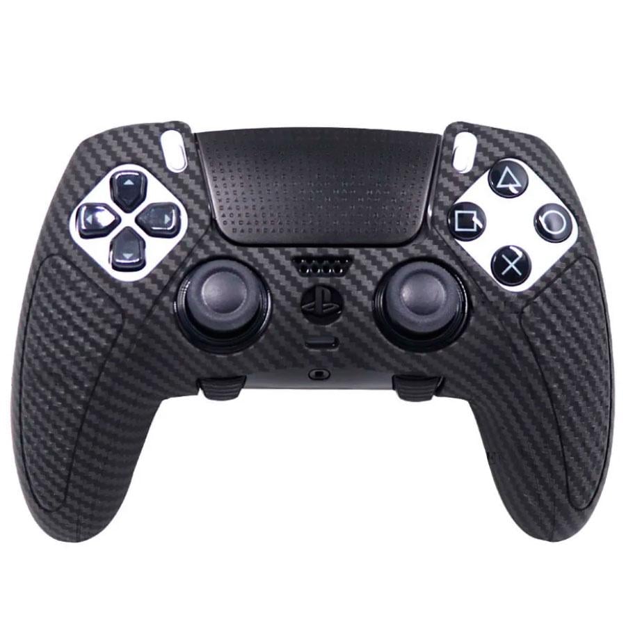 Чехол для геймпада силиконовый PS5 Dualsense Edge Черный карбон (HS-43003316)